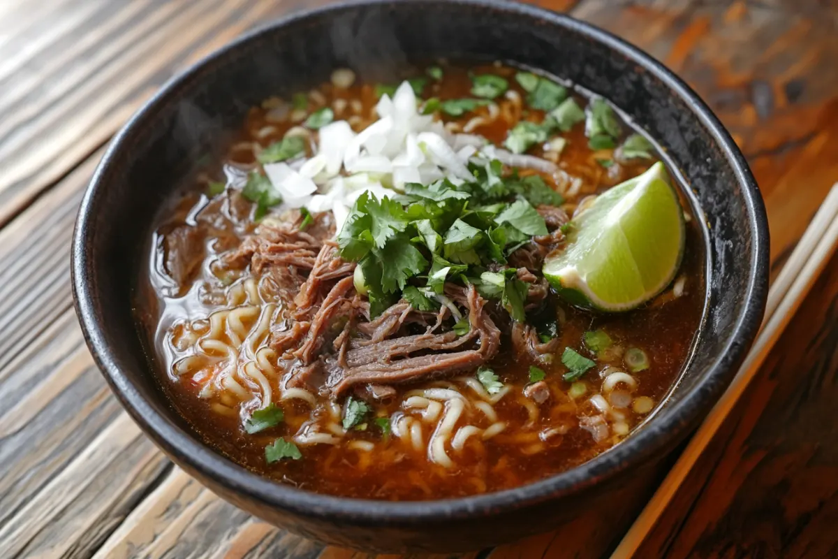 Assemble Your Birria Ramen