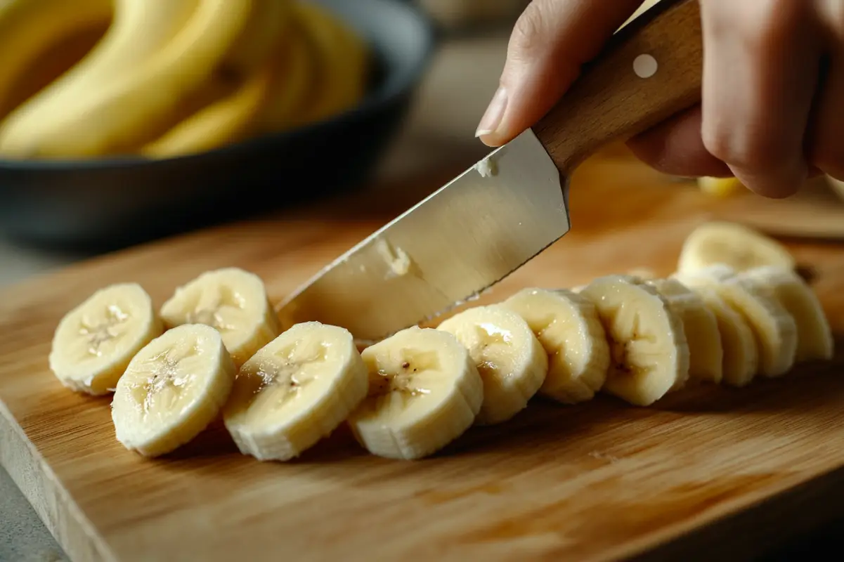 Slice Bananas Just Before Assembling